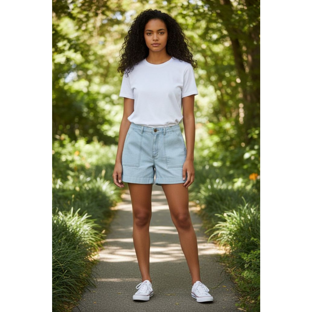 Liz Claiborne Light Blue Jean Shorts Size 10